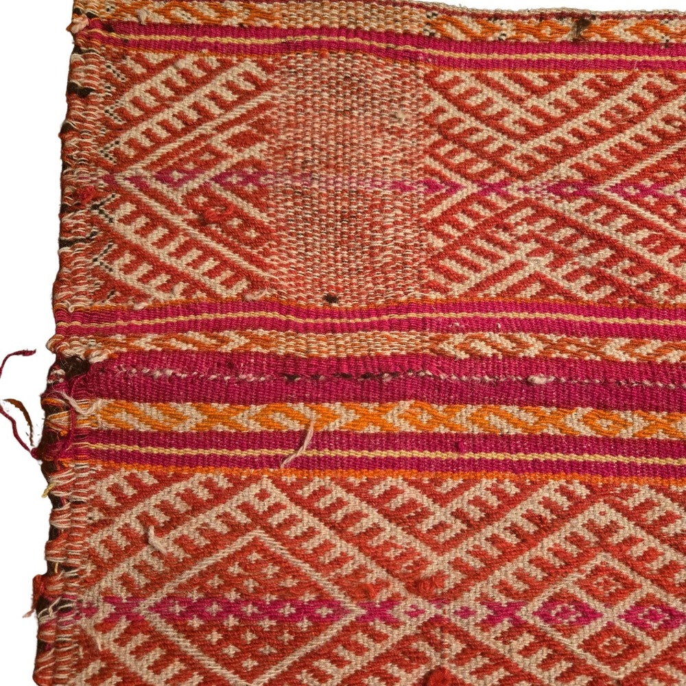 Handwoven Global Interiors Mayan Folk Art Textile Indigenous Bohemian Folk 50x44 - Picture 6 of 7